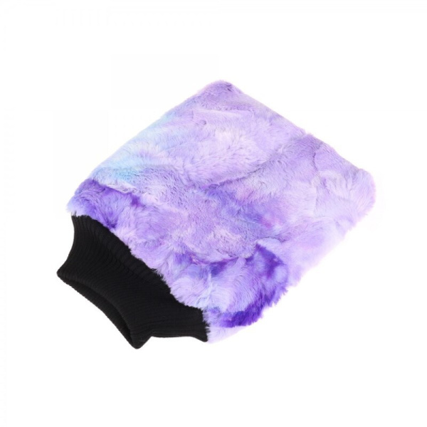 PURESTAR Color-pop wash mitt (20x25см) Профессиональная плюшевая рукавица для мойки. пурпурная